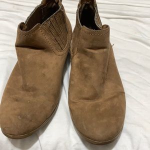 Brown heeled boots